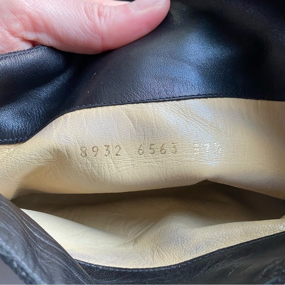 Versace Shoes Vintage Versace 9s Over The Knee Suede Leather Heel Thigh High Boot Gucci Ysl